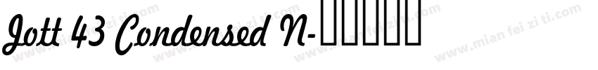 Jott 43 Condensed N字体转换
